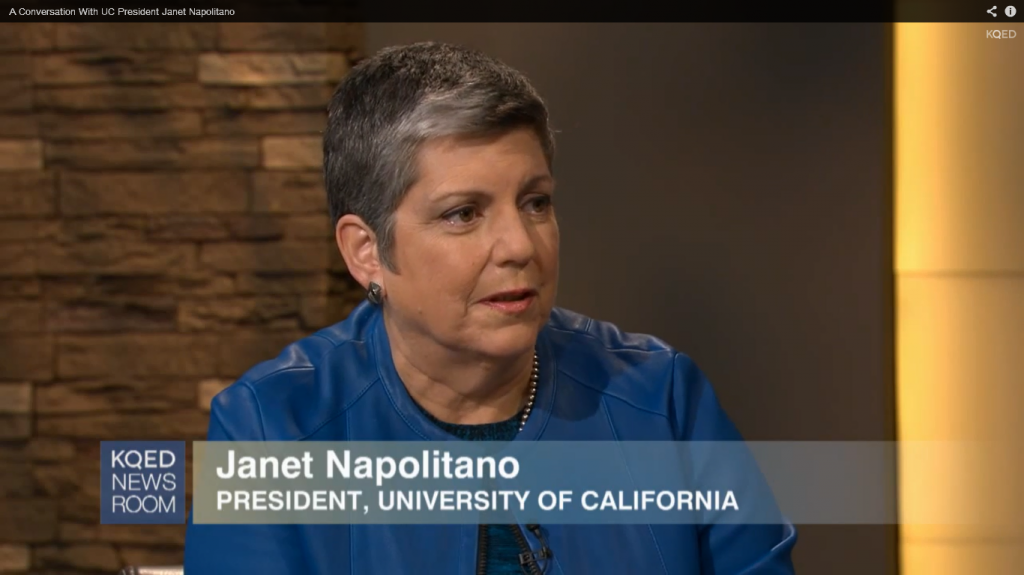 UC President Janet Napolitano discusses the lack of diversity at UCLA on KQED Newsroom