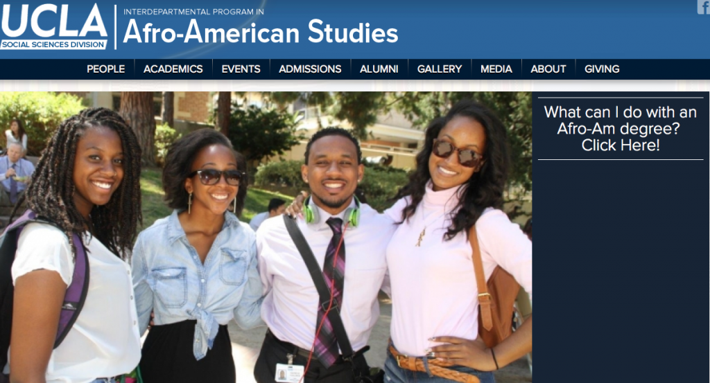 Homepage/ UCLA's Afro-Am Studies/ http://afro-am.ucla.edu