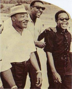 Dr. King, Stokely Carmichael & Mukasa Ricks during the  "March Against Fear"